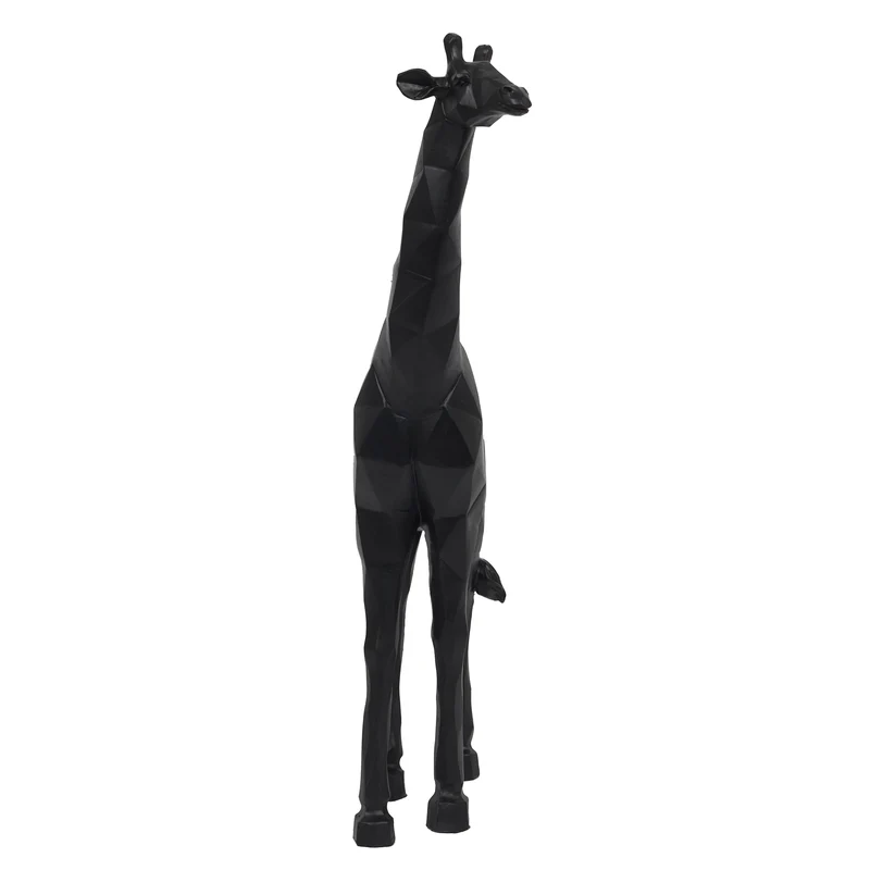 GIRAFE ORIGAMI NOIR H40CM
