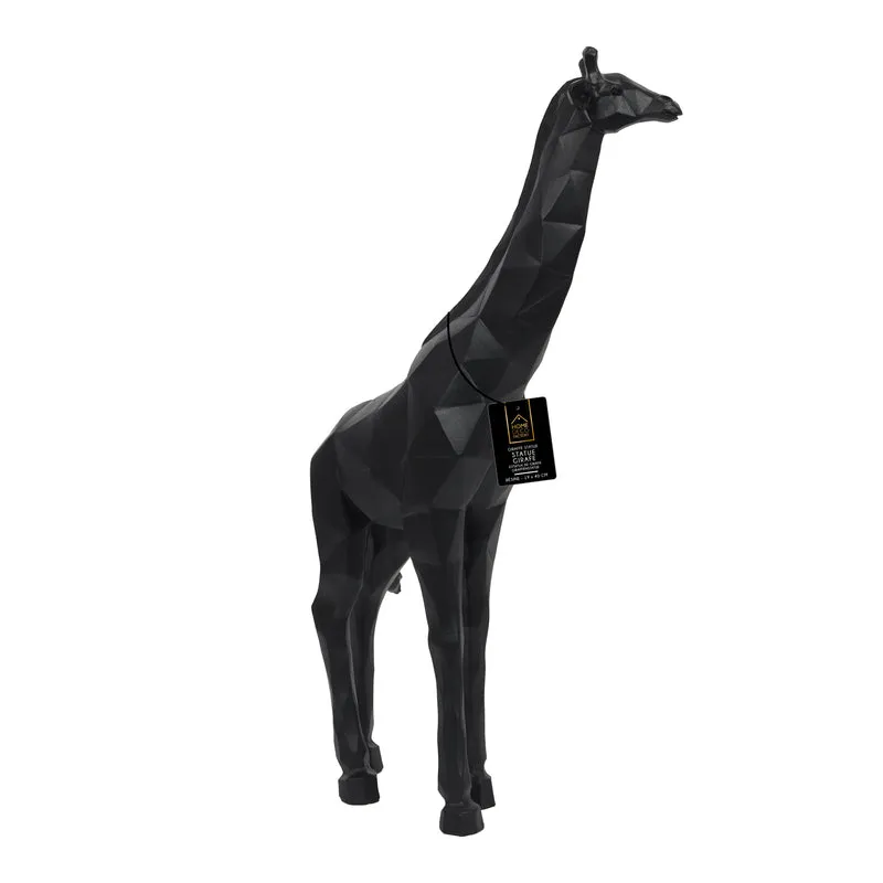 GIRAFE ORIGAMI NOIR H40CM