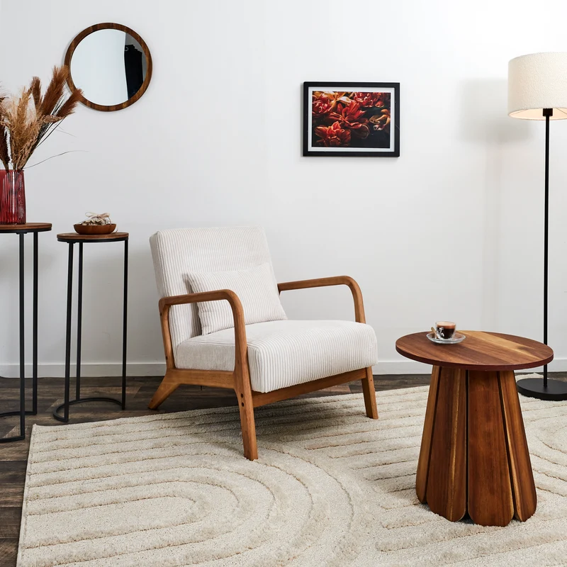 FAUTEUIL SALON COTELE SCOTT BEIGE