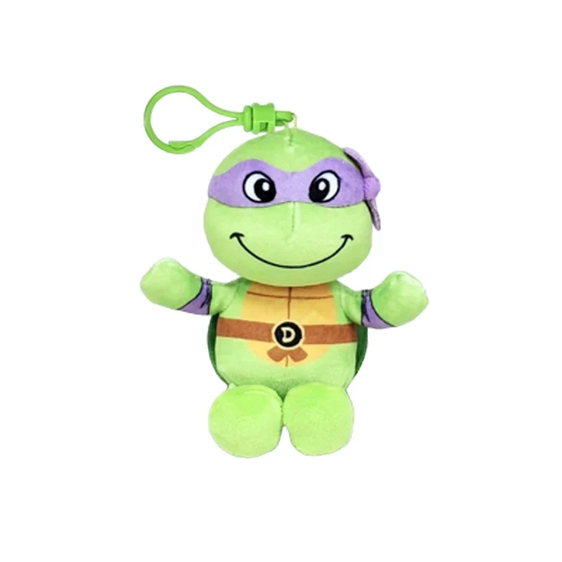 TY Floppy Plush with Clip, Donatello, Teenage Mutant Ninja Turtles, 5 Inches, 1 Count