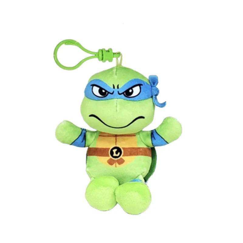TY Floppy Plush with Clip, Leonardo, Teenage Mutant Ninja Turtles, 5 Inches, 1 Count