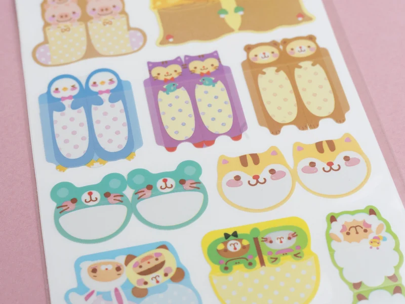 4 planches de stickers - marqueurs de pages