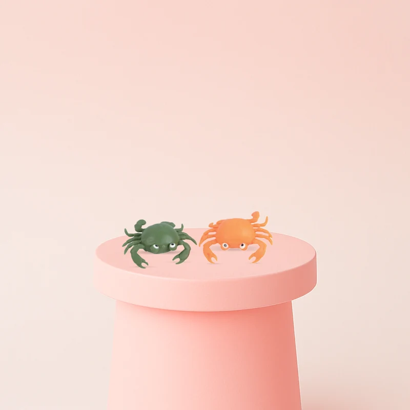 EVA Crab with Mesh Bag Soft Stress Relief Toy