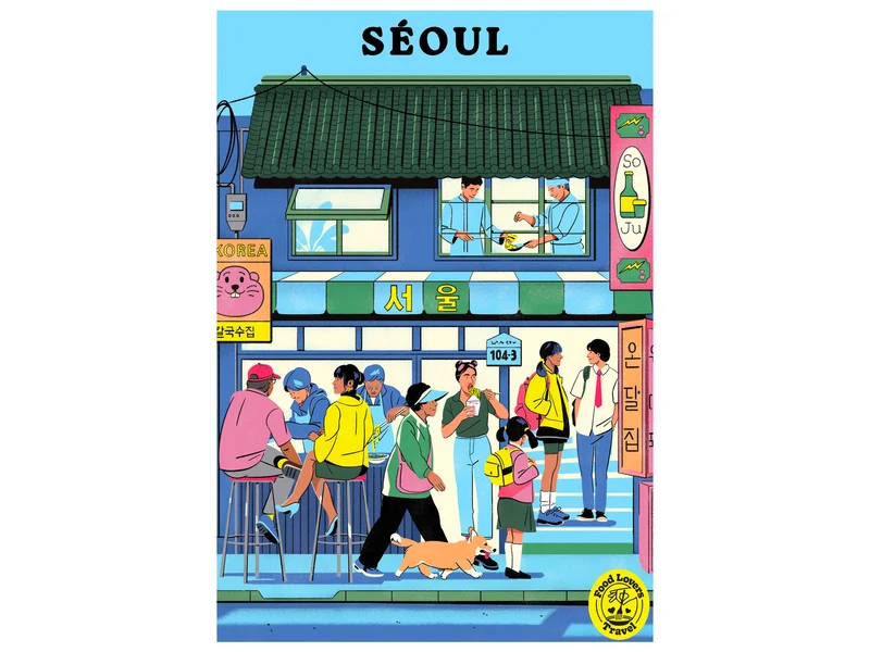 Puzzle Séoul - 1000 pièces - Hachette