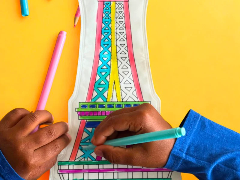 Coloriages gonflables - Tour Eiffel- Ara Créative