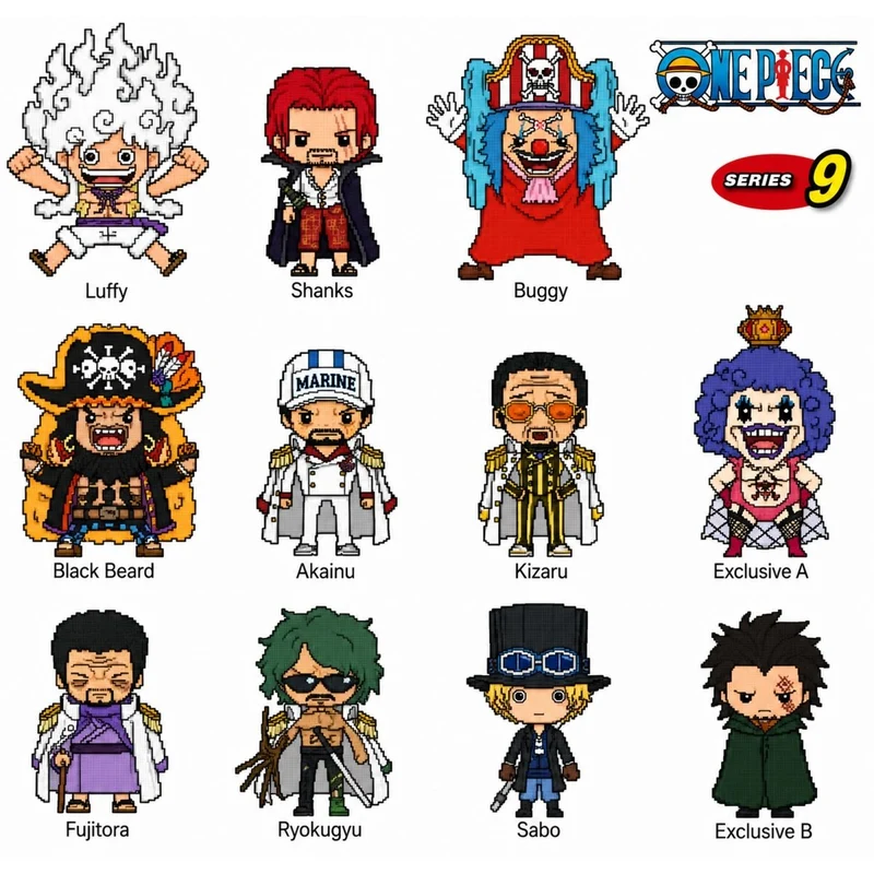 One Piece 3D Foam Bag Clip, Mystery Bag Clip, 1 Count