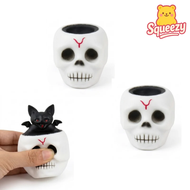 Halloween Squeeze Toys with Popping Ghosts Stress Relief Toy