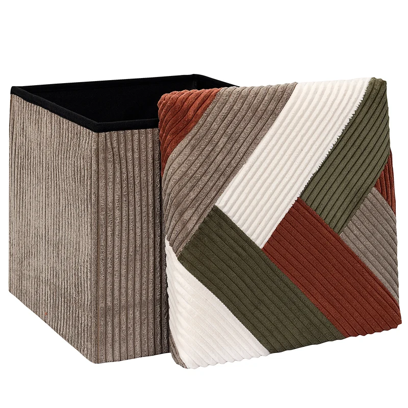 COFFRE POUF PLIABLE PATCHWORK COTELE SCOTT