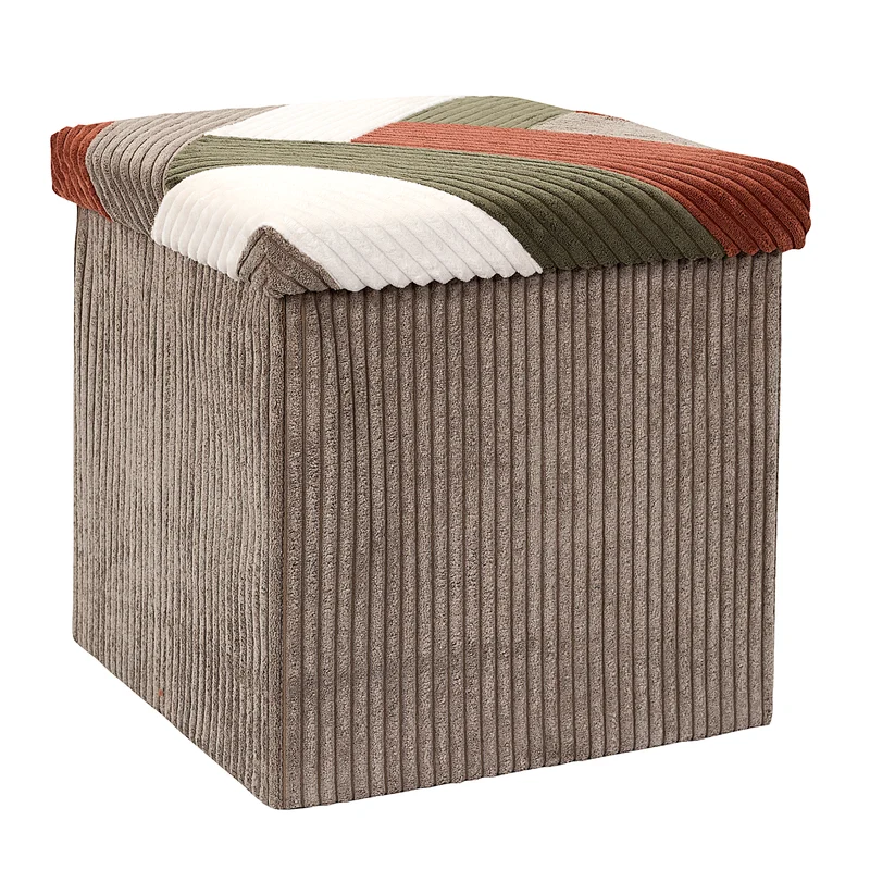 COFFRE POUF PLIABLE PATCHWORK COTELE SCOTT