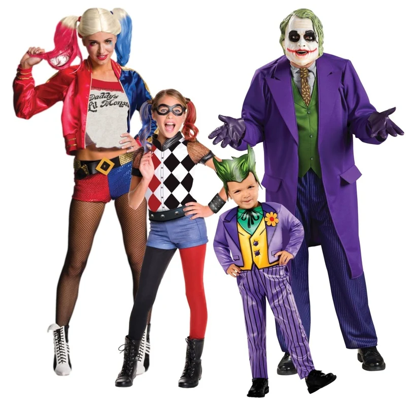 Joker and Harley Quinn Family Costumes