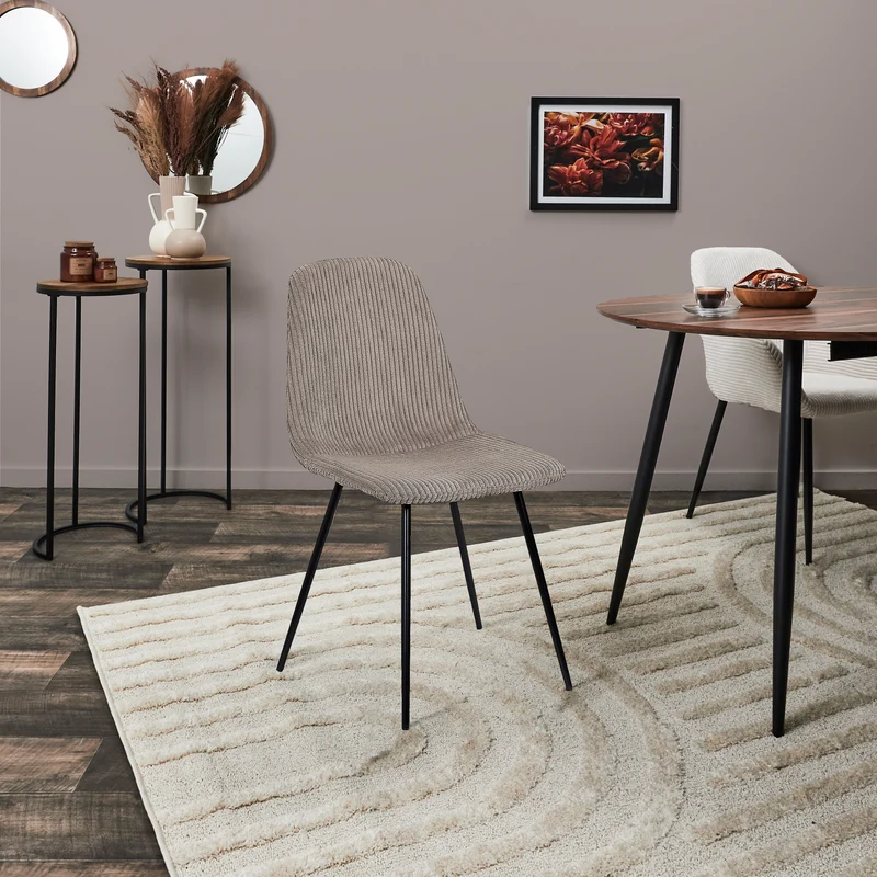 CHAISE COTELE SCOTT TAUPE - LOT DE 4