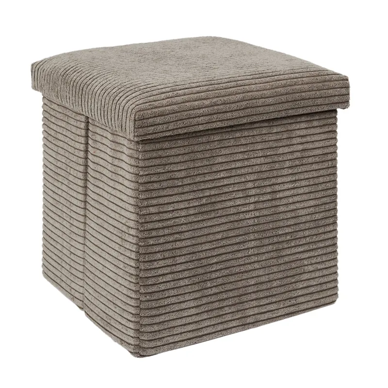 COFFRE POUF PLIABLE COTELE SCOTT TAUPE