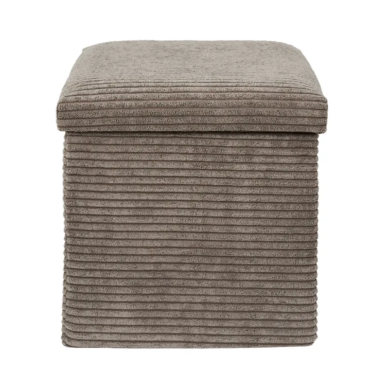 COFFRE POUF PLIABLE COTELE SCOTT TAUPE