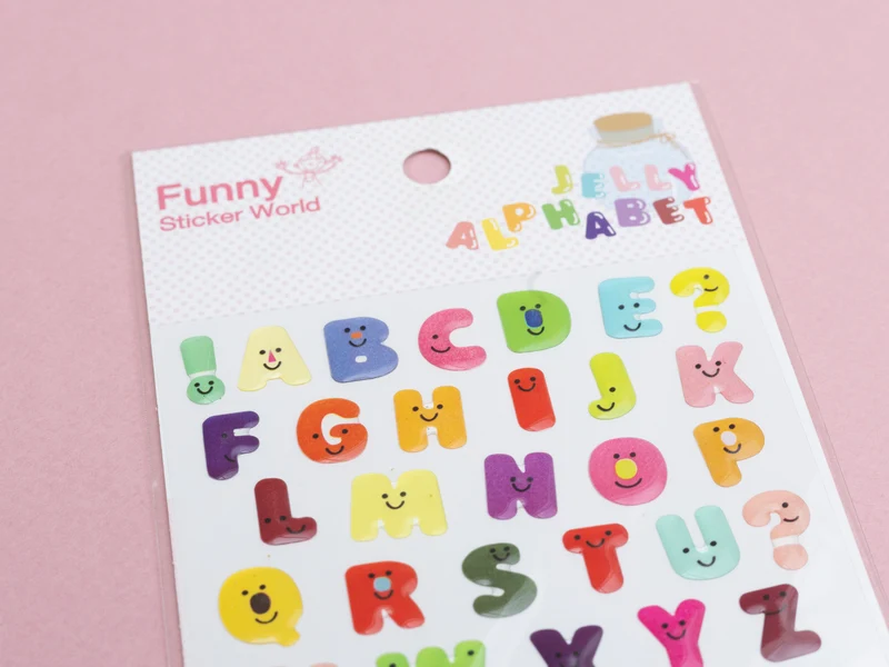 Stickers alphabet Jelly
