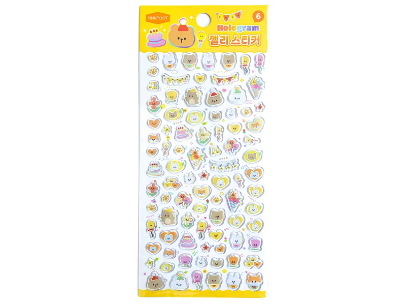 Mini stickers épais coréens - patte de chat