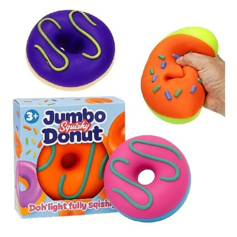 Jumbo Donut Squishy Toy, Assortment, 1 Count