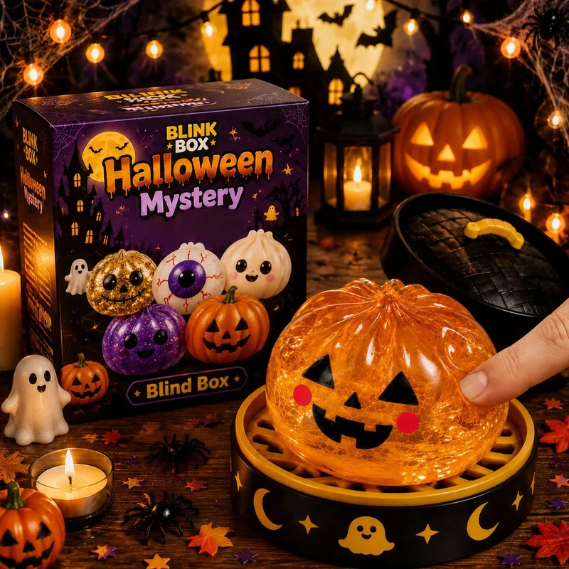 Halloween Mystery Blind Box Glitter Squishy 🎃👻 Une surprise effrayamment amusante !