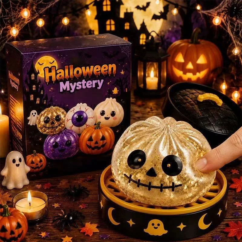 Halloween Mystery Blind Box Glitter Squishy 🎃👻 Une surprise effrayamment amusante !