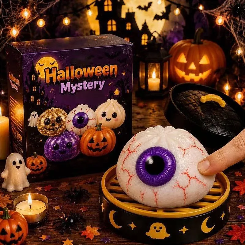 Halloween Mystery Blind Box Glitter Squishy 🎃👻 Une surprise effrayamment amusante !