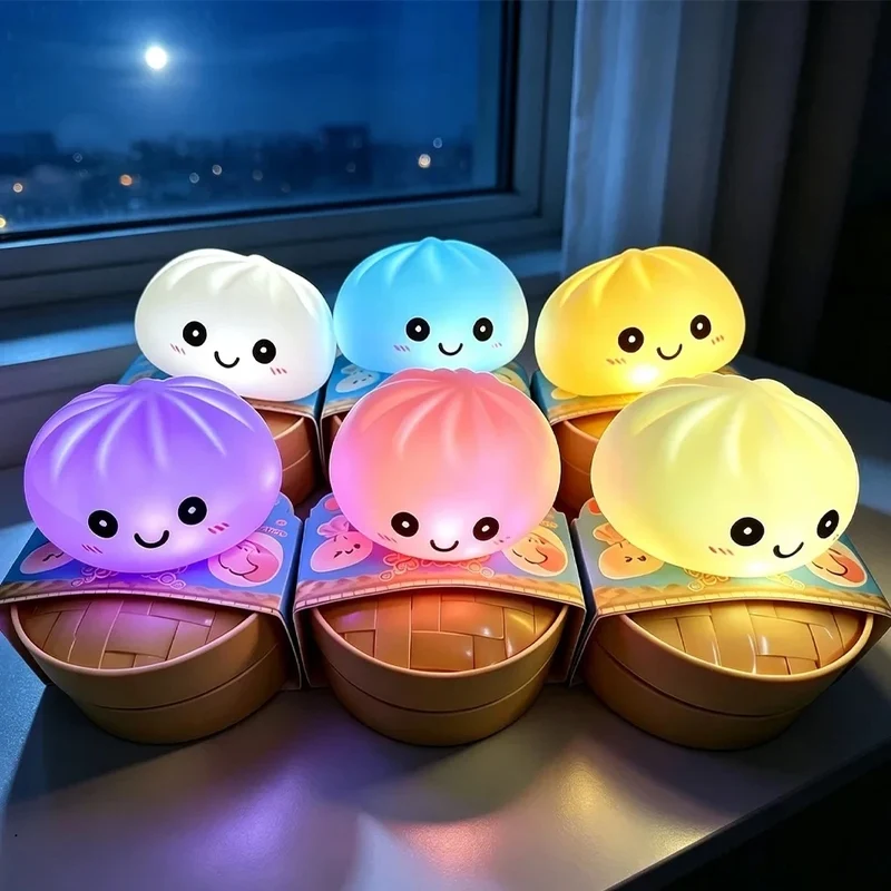 Veilleuse Squishy Baozi — Dumpling Doux & Lumineux 🥟✨