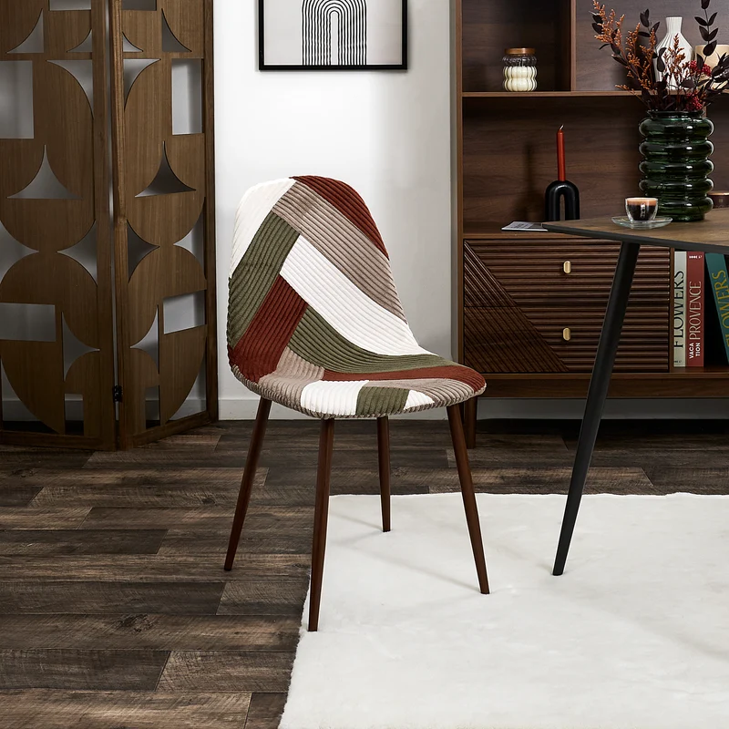 CHAISE PATCHWORK COTELE SCOTT - LOT DE 4
