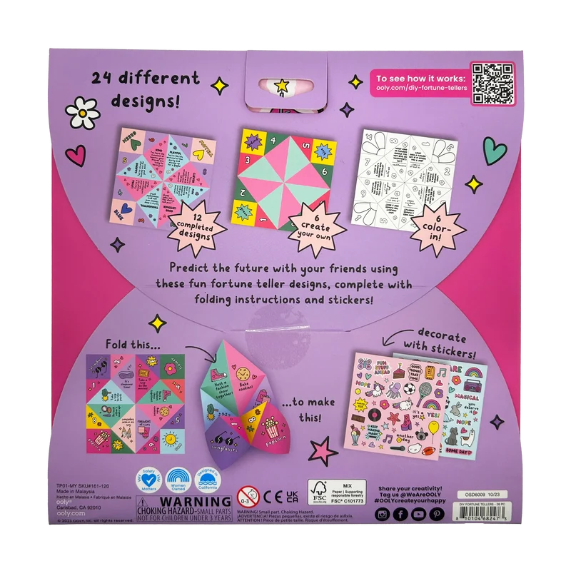 OOLY DIY Fortune Tellers Activity Kit 24ct
