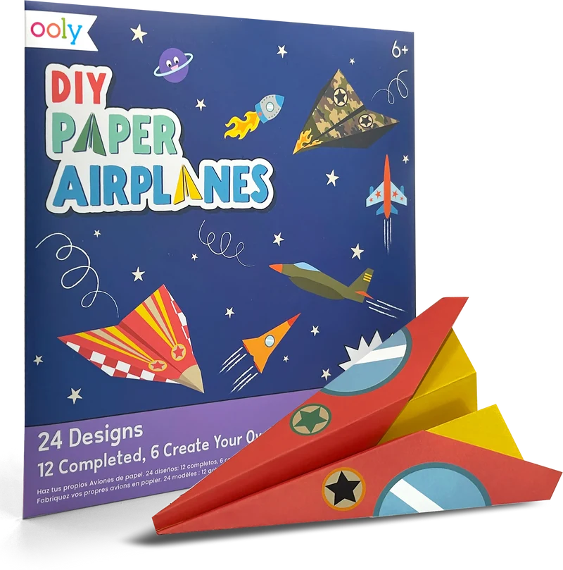 OOLY DIY Paper Airplanes Activity Kit 24ct