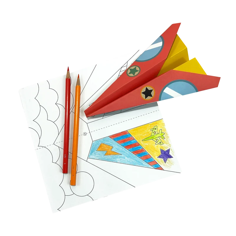 OOLY DIY Paper Airplanes Activity Kit 24ct