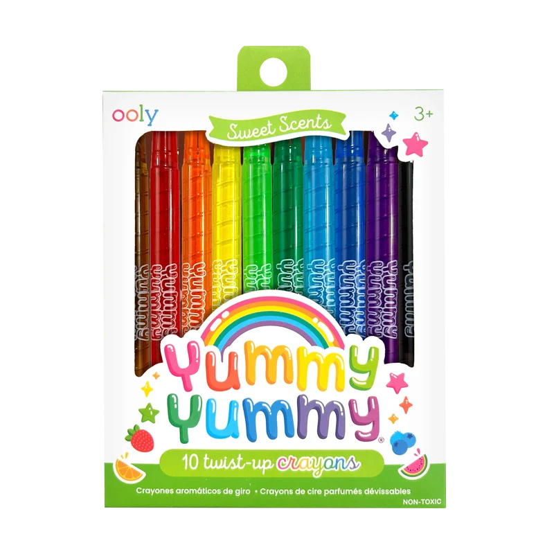 OOLY Yummy Yummy Scented Twist-Up Crayons 10-Piece Set