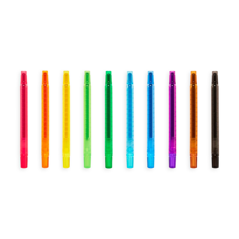 OOLY Yummy Yummy Scented Twist-Up Crayons 10-Piece Set