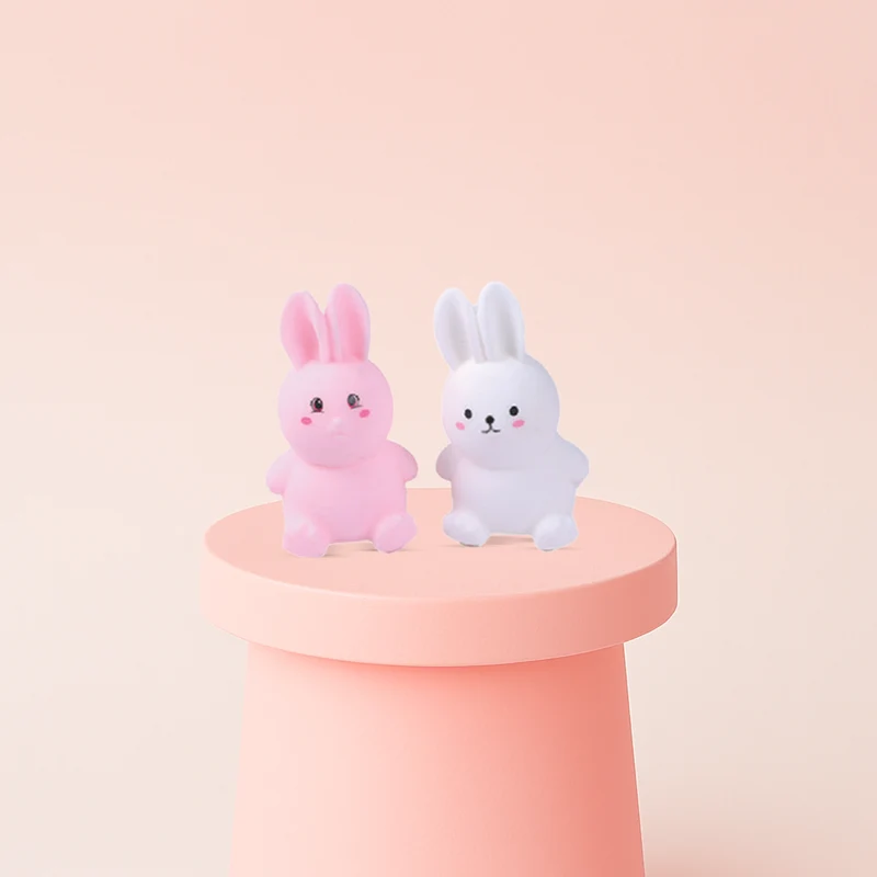 Pink & White EVA Rabbit Soft Stress Relief Toy