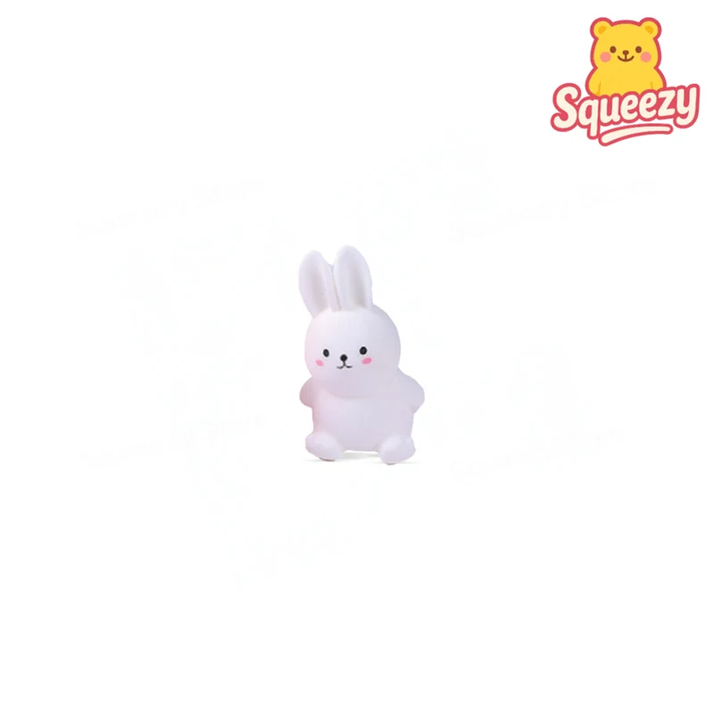 Pink & White EVA Rabbit Soft Stress Relief Toy