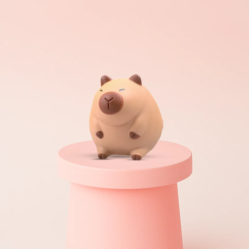 Medium Size EVA Capybara with Bag Soft Stress Relief Toy