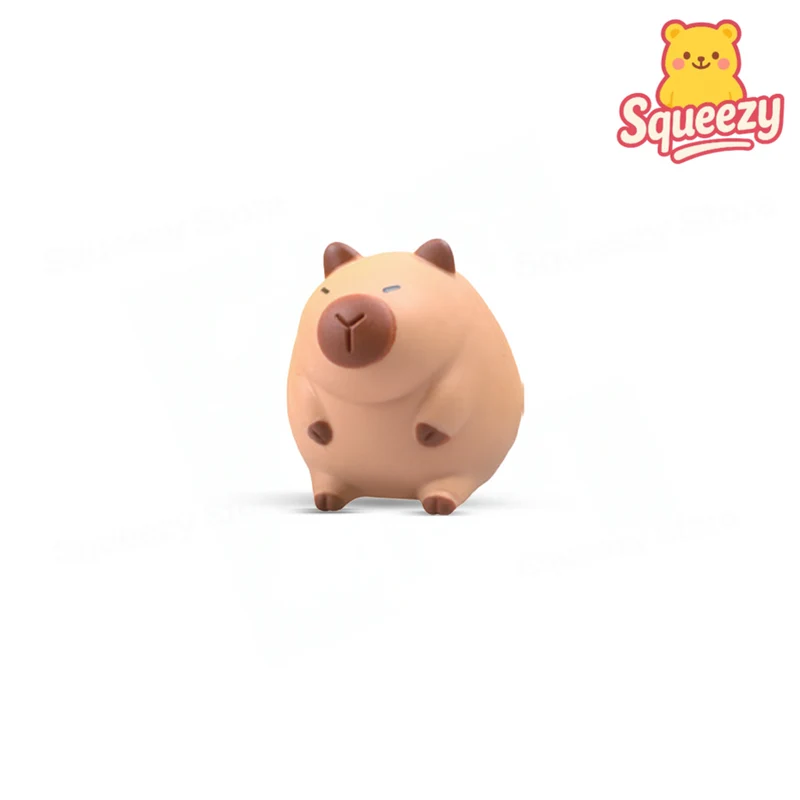 Medium Size EVA Capybara with Bag Soft Stress Relief Toy