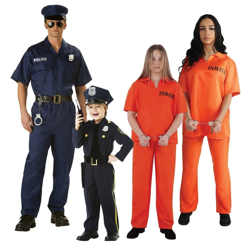 Police and Prisoner Family Costumes