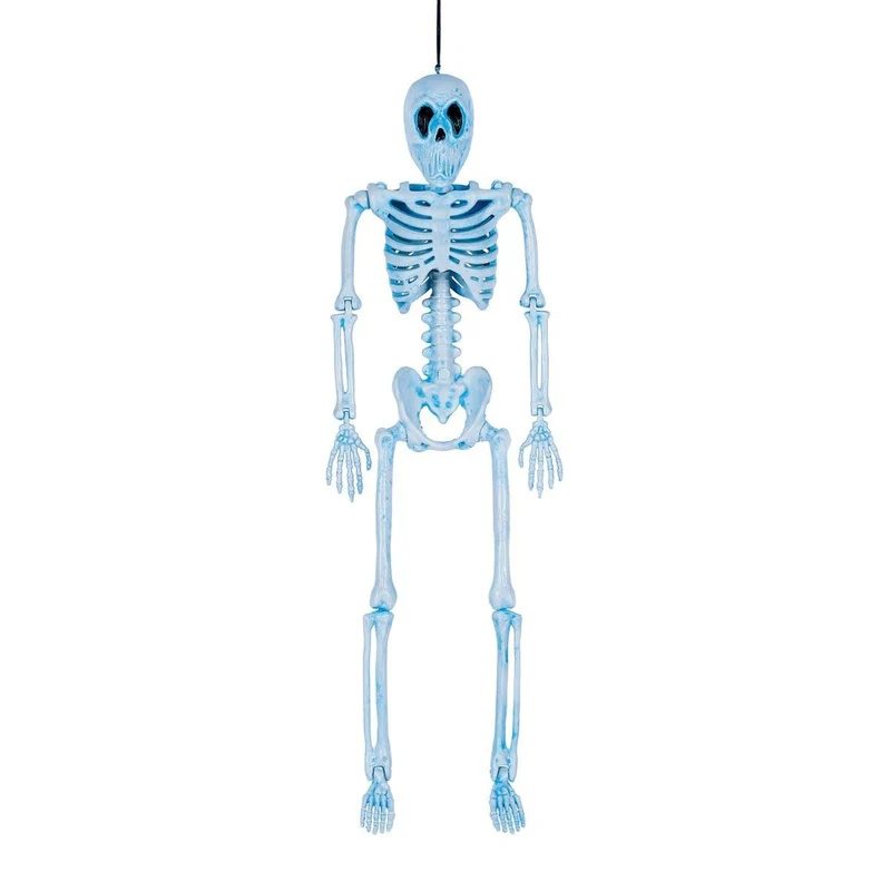 Black Light Wicked BoneZ Skeleton Halloween Decoration, 16 Inches, 1 Count