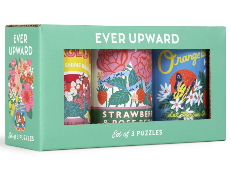 Puzzle Ever Upward Set of 3 Puzzles in Tins - Galison