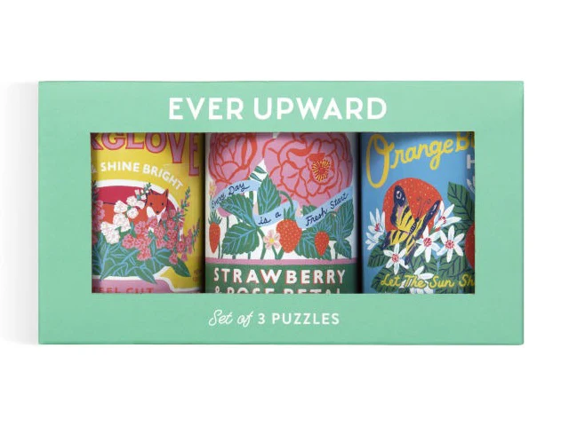 Puzzle Ever Upward Set of 3 Puzzles in Tins - Galison