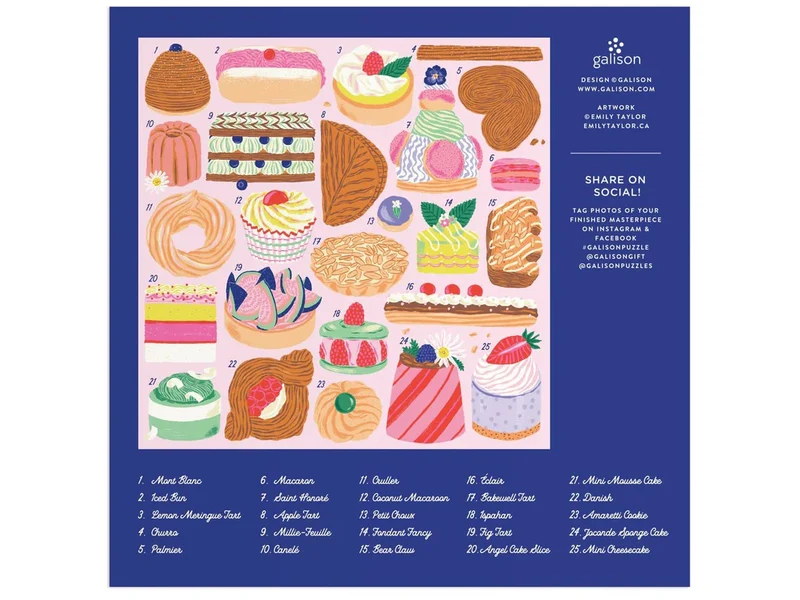 Puzzle Sweet Confections - 500 pièces - Galison