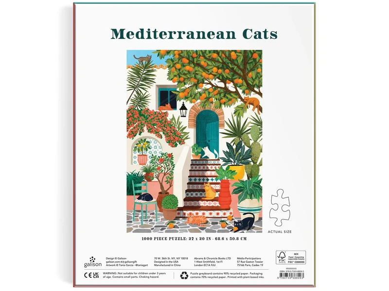Puzzle Mediterranean Cats - 1000 pièces
