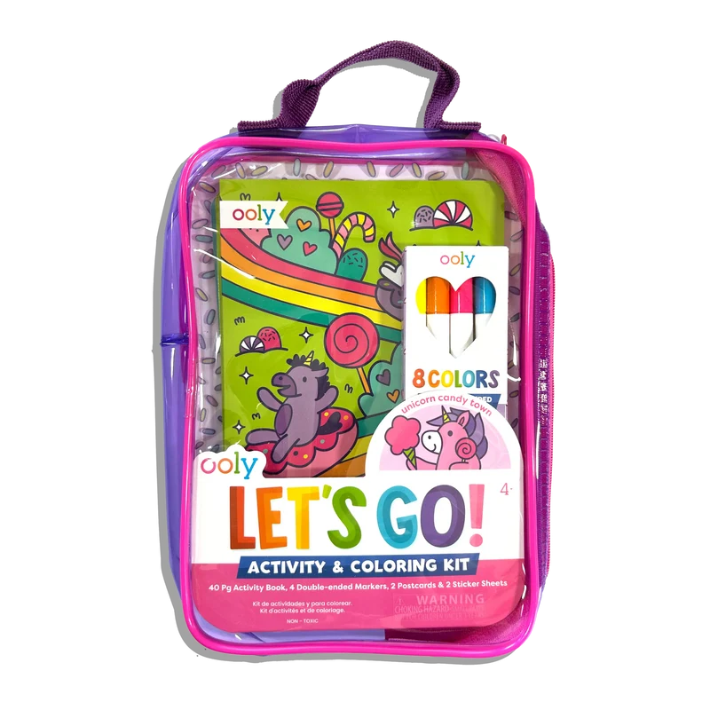 OOLY Let's Go! Unicorn Candy Town Activity Kit