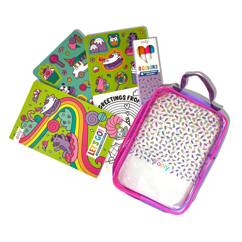 OOLY Let's Go! Unicorn Candy Town Activity Kit