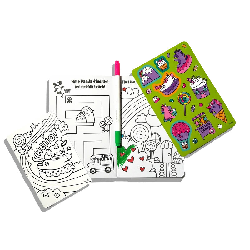 OOLY Let's Go! Unicorn Candy Town Activity Kit