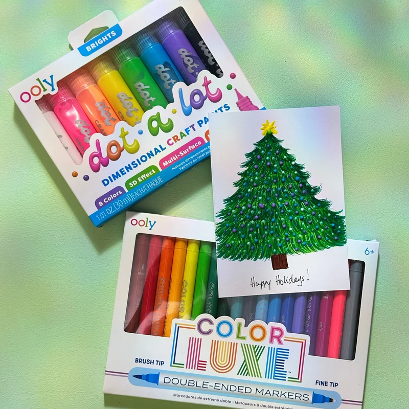 OOLY Dot-a-Lot 3D Dimensional Craft Paint Set 8ct