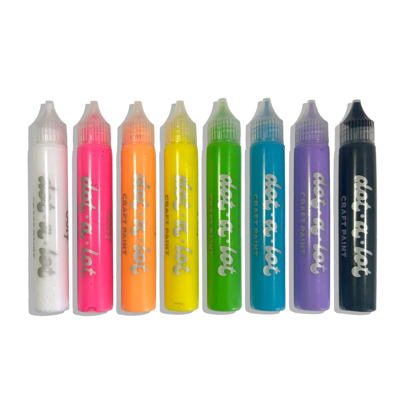 OOLY Dot-a-Lot 3D Dimensional Craft Paint Set 8ct