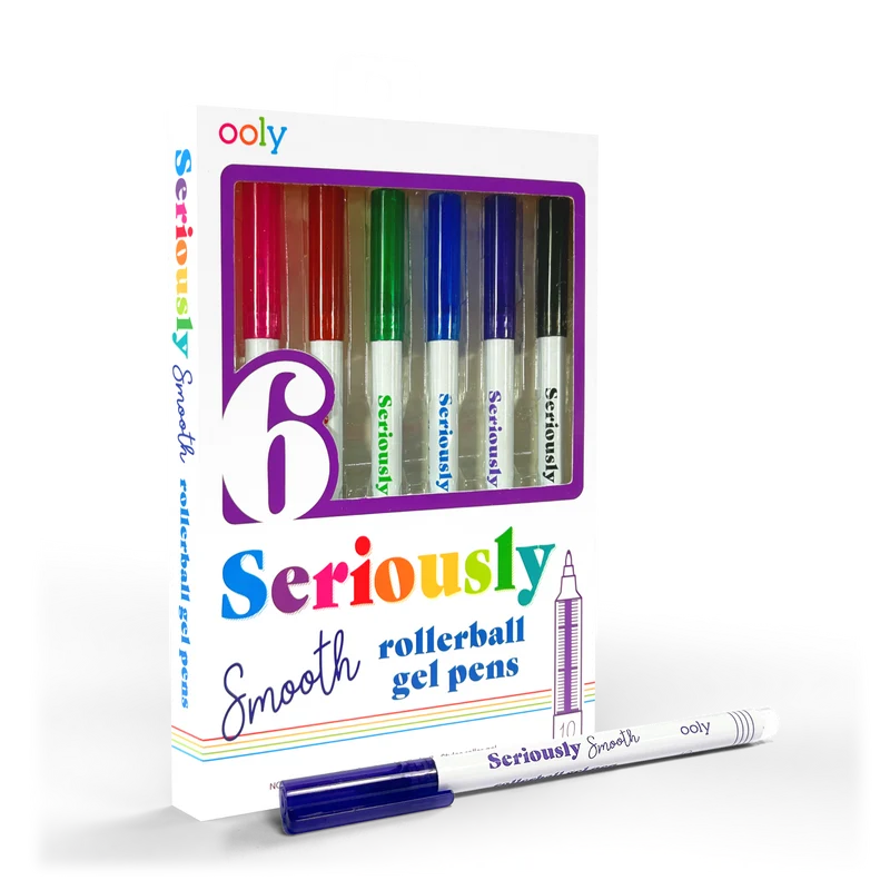 OOLY Seriously Smooth Rollerball Gel Pens 6-Piece Set