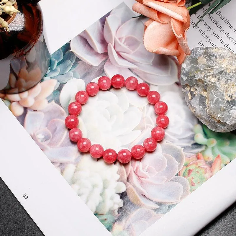 Bracelet «Harmonie et Guérison» en Rhodonite