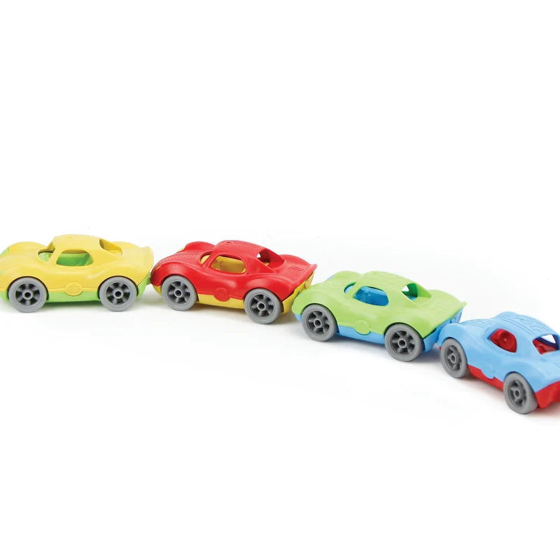 Green Toys Stack & Link Set of 4 racers