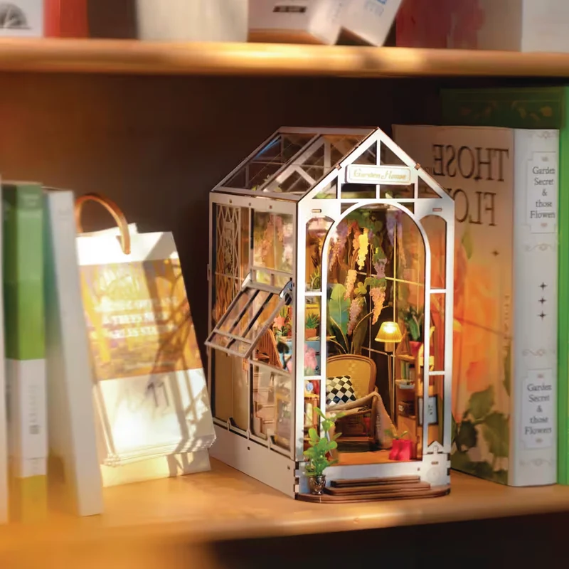 Garden House DIY Book Nook Shelf Insert
