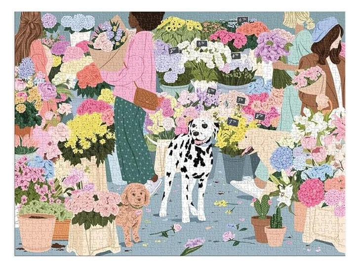 Puzzle Flower Market - 1000 pièces - Galison